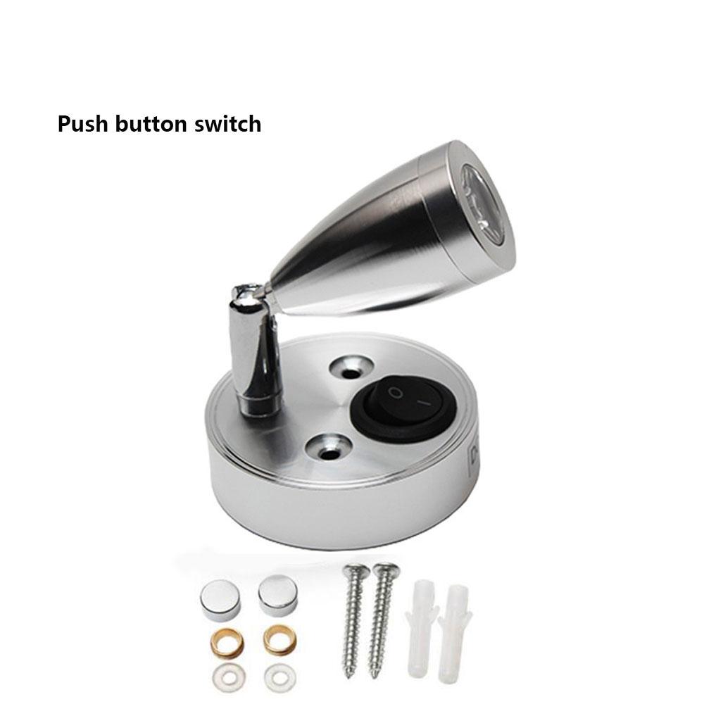DC12V 24V RV Boat LED Reading Light Flexible Wall Lamp for Bedroom Interior Motorhome with USB Charger Port