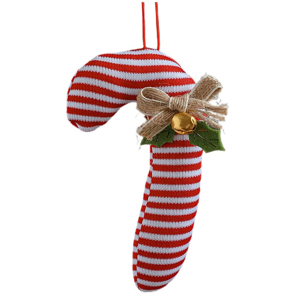 

For Holiday Decorating Christmas Decor 13.5*7*3cm Adorable Christmas Pendant Cartoon Decor Cane Shape Cute Design