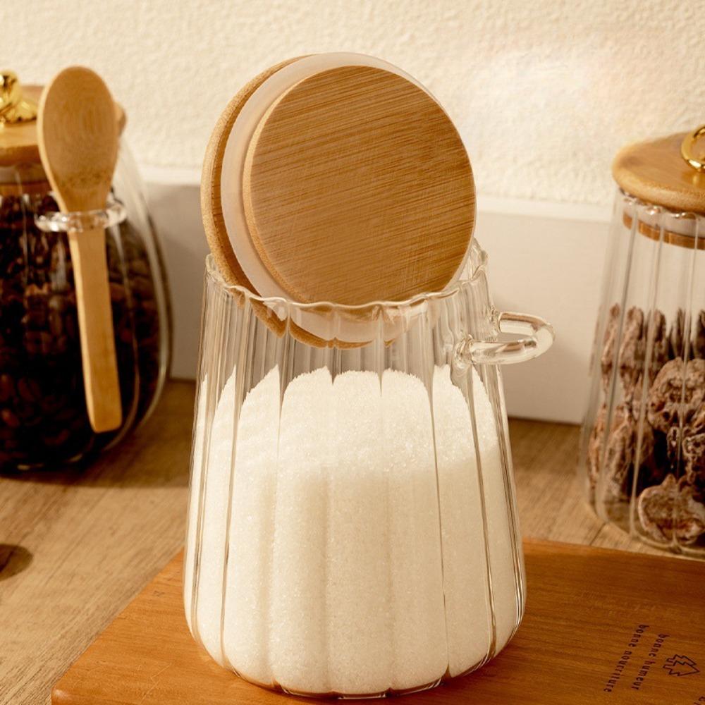 Transparent Coffee Canister Sealed Grain Storage Canister Multipurpose Tea Storage Jar  Food