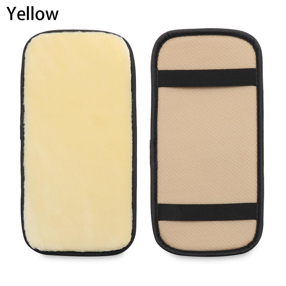 Interior Accessories Seat Supports Leather Cushion Case Car SUV Armrest Cover Arm Rest Pad Console Box Mat