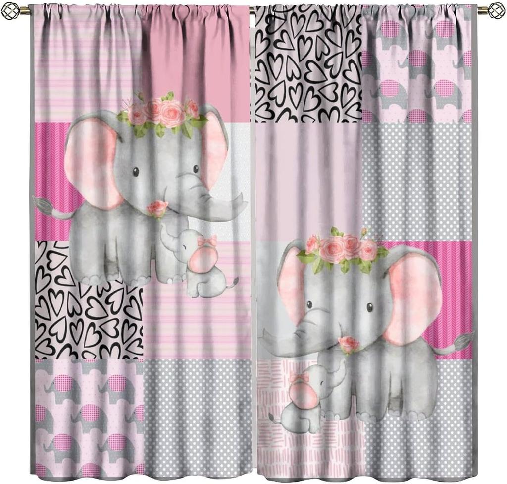 Colorful Inspirational Kids Curtains Quotes Cute Child Cartoon Motivational Rainbow Sun Rod Pocket Window Drapes For Kitchen