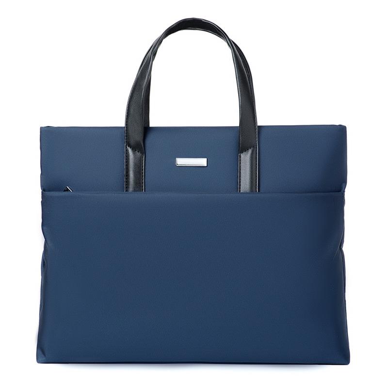 Men's Large Capacity Polyester Business Laptop Handbag: Casual Shoulder or Crossbody Briefcase