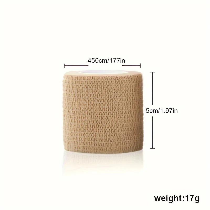 3pcs Disposable Self Adhesive Elastic Bandage 5cm*4.5m for Handle Tube Tightening Tattoo Accessories Gauze Tape First Aid Tool