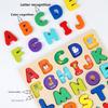 Wooden Alphabet Puzzle Blocks For Kids Educational Toy With Diy Shape Matching For Early Learning