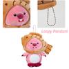 Cute Beaver Plush Toy Keychain Pendant With Soft Short Plush Wholesale Hanging Decoration For Bags