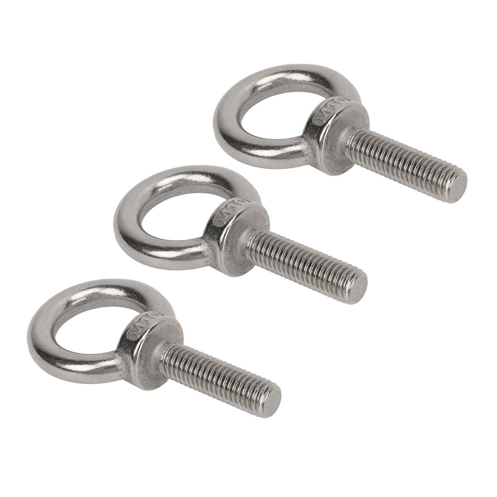 Lifting Shoulder Eye Bolt Stainless Steel Versatile High Hardness Hanger Eye Bolts for RV Boat Construction Vehicle M10