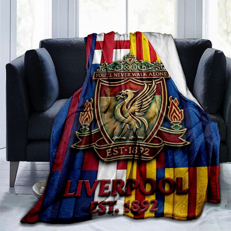 Fc Liverpool Crest Emblem Blanket Camping Trip Home Decor Air Conditioning Blanket Office Rest Blanket Bedroom