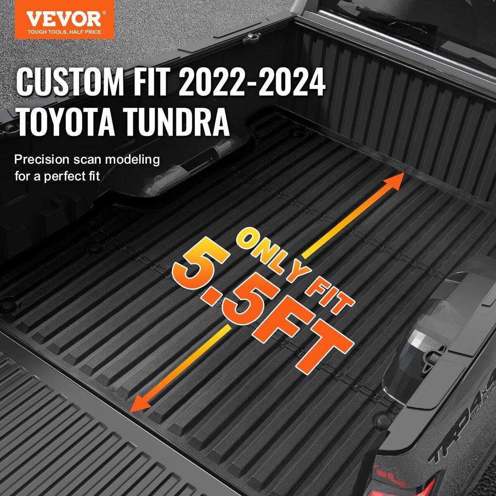 Mata do skrzyni ładunkowej Pasuje do 2022-2024 Toyota Tundra Akcesoria do wykładziny skrzyni ładunkowej TPE