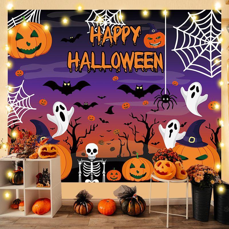 Halloween Backdrop Fabric, Event Hanging Fabric, Bedroom Decorative Wall Hanging