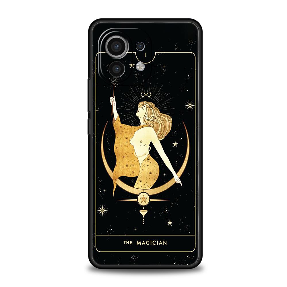 Witches Moon Tarot Mystery Totem Phone Case for Xiaomi Poco F4 F3 X3 X4 X5 GT NFC M3 M4 11 Ultra 12 13 Note 10 Pro Lite 5G Cover