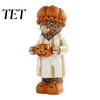 Unique Fall Gifts for Cow Lovers Halloween Highland Figurine, Resin Statue with Pumpkin Mug, Rustic Kitchen Countertop Decor Farmhouse Tabletop