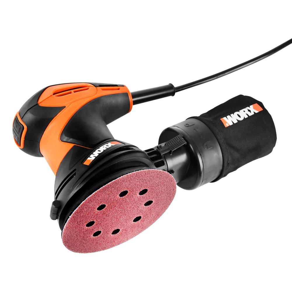 Works Round Sander Sanding Machine Electric Wired Orbital WX652.1