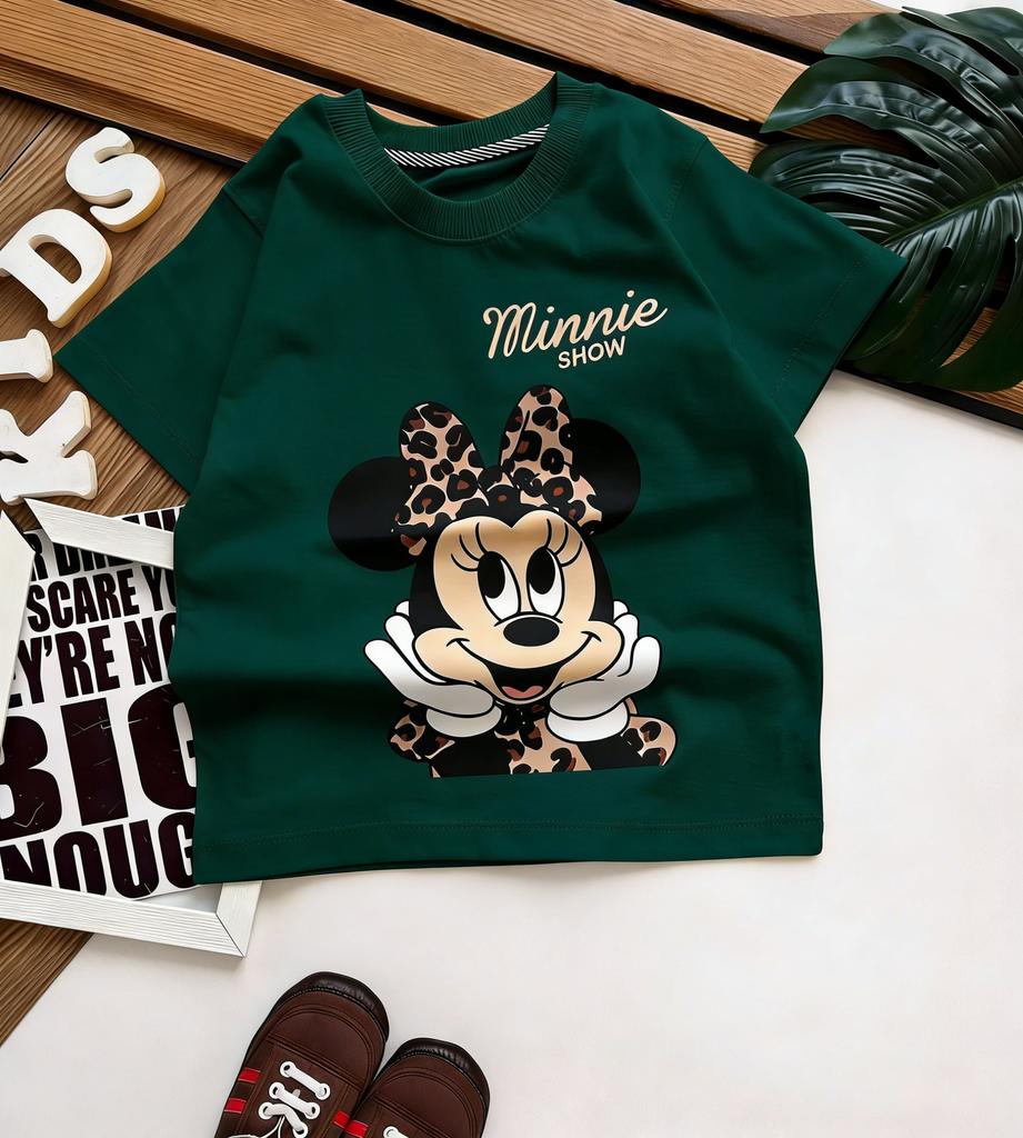 2026 Summer Y2k Disney Minnie Mouse T Shirt Women Unisex Short Sleeve Tee Streetwear ParentChild Clothing Loose Casual Tops