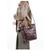 Cross-border leather whole tree paste hand scratching tannin real vegetable tanned cowhide tote bag handbag women's shoulder messenger bag bag