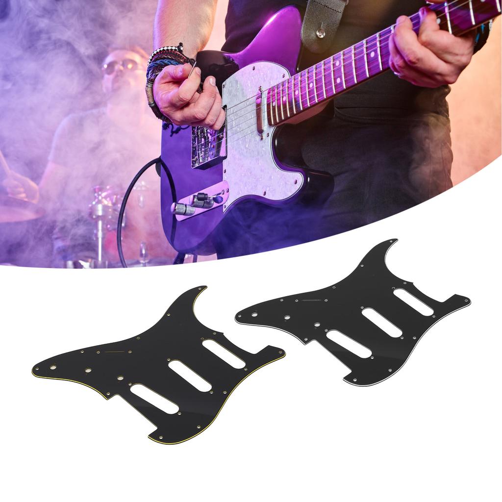 Guitar Pickguard Scratch Plate 11 Holes Left Handed Electric Guitar Pickguard for Practice and Perfo