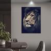 Modern Realistic Animal Art Lion Portrait Poster and Print Canvas Painting Nordic Style Wall Art Picture for Home Indoor Decor