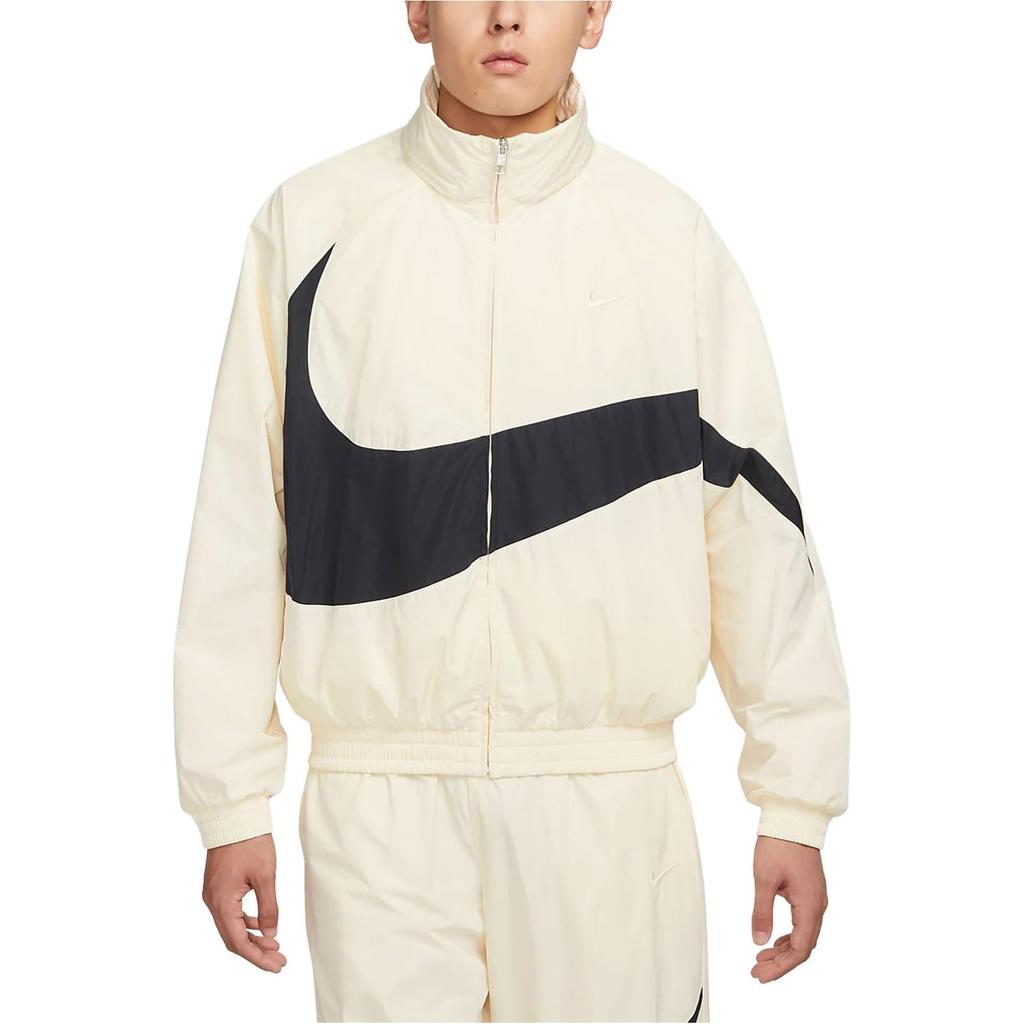 Nike Swoosh Męska Tkana Kurtka z Logo 'Coconut Milk' FB7878-113