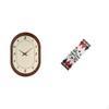 Elegant Seasonal Wall Clock Table Runner Decorative Home Decor Silent Christmas Tree Tablecloth for