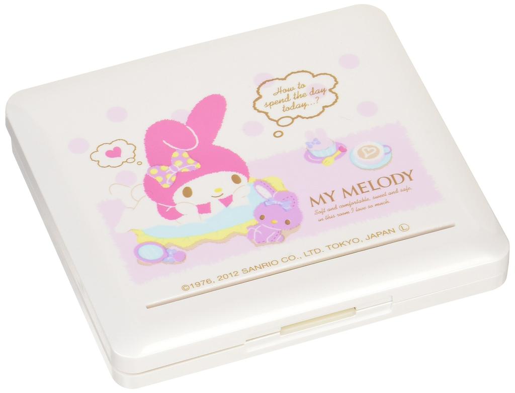 Nonaka Sanrio Characters "My Melody" Plastic Reed Case for Tenor Saxophone and Bass Clarinet, Holds 10 Reeds, White