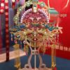 Elegant Dual-Sided Luxury Fan Gift for Bestie - Chinese Style Bridal Face-Covering Fan with Material Package