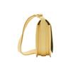 Burberry Rocking Horse Logo Embossed Flap Closure Calfskin Saddle Bag Women Handbags Daffodil-Yellow 80811631