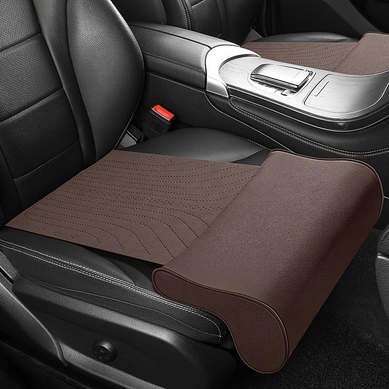Car Seat Extender Leg Cushions For Driver Leather Universal Leg Support Pillow Cover Memory Foam Auto Seat Extender Padding Mats