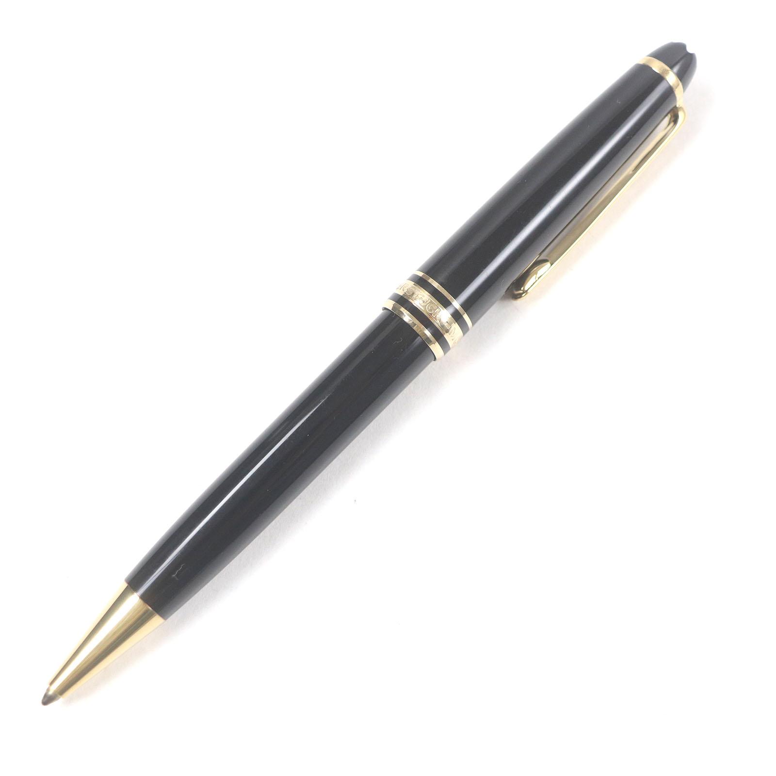 

MONTBLANC Ballpoint pen Meisterstück Classic Twist type Black gold mens Used