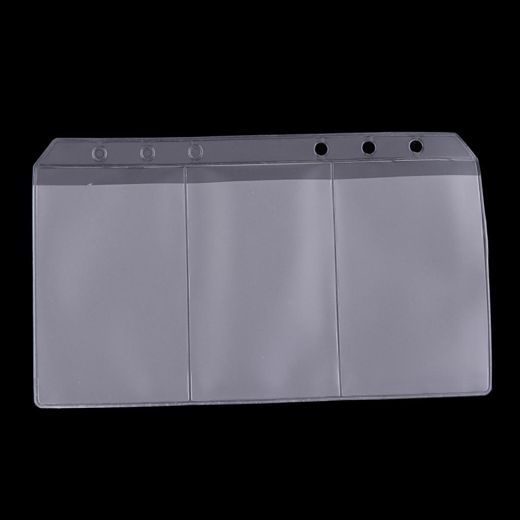 10set A6 with Pockets 6 Hole Loose Leaf Bag PVC Document Bags