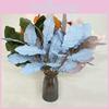 Flocking Cloth Faux Leaves Wedding Bouquet Photography Styling Props Home Decor