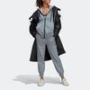 adidas X Stella McCartney Kooperation Solides Logo Mikro-Badge Sportlich Lässige Kapuzenjacke Damen Jacke Grau HB7405
