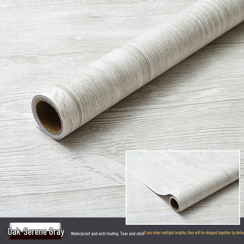 Verdickte selbstklebende Tapete mit Holzmaserung: Wasserfest, Ölfest Schreibtisch- und Möbelrenovierung.