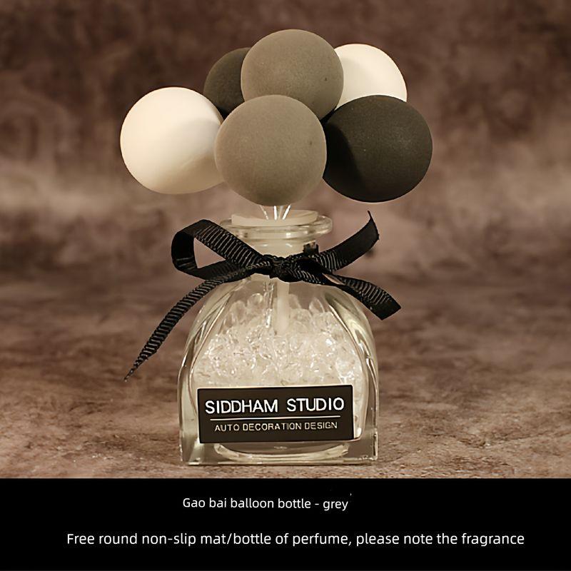 INS Auto Perfume Plaster Bear Fragrant Stone Car Perfume Confession Balloon Car Interior Decoration Decoration Gift Confession Balloon Bottle-Gray Floral tone