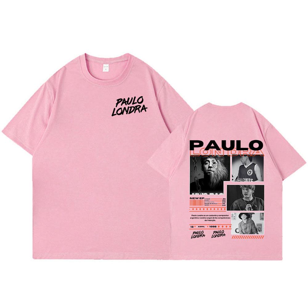 Rapper Paulo Londra Homerun T-shirts Mens Women Fashion Hip Hop Oversized T Shirt Casual Cotton Short Sleeve T-shirt Streetwear