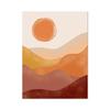 Abstract Burnt Orange Wall Art Canvas Painting Terracotta Rainbow Minimalist One Line Drawing Posters Boho Home Decor