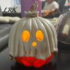 Indoor Fall Decorations Halloween Light Up Ghost Pumpkin Decoration, Vintage Detachable Lamp with Unique Gift Ideas LED Candle for Kitchen Tabletop