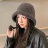 Autumn and Winter New Solid Color Knitted Wool Hat Women's Outdoor Cold and Warm Pullover Hat Tide