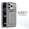 Abnehmbare Karten Tasche Leder Hülle für iPhone 17 Pro Max Air 16 Plus 15 14 13 12 Magnetisch Kabelloses Laden Linsen Rahmen Ständer Abdeckung