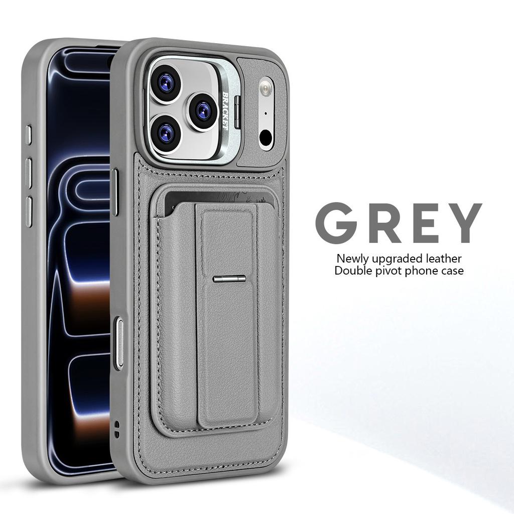 Abnehmbare Karten Tasche Leder Hülle für iPhone 17 Pro Max Air 16 Plus 15 14 13 12 Magnetisch Kabelloses Laden Linsen Rahmen Ständer Abdeckung