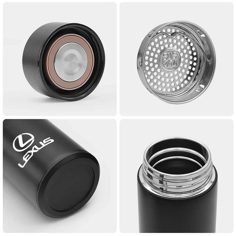 Fordonsbil Smart Isolerad Kopp Rese Kaffekoppar Värmeflaska För Lexus RX300 IS200 IS250 ES350 Ct200h UX250h NX300h RX350