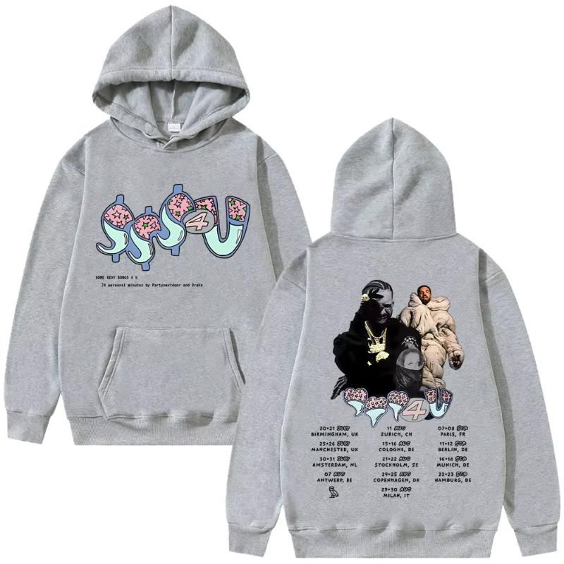 Rapper Drake Evropské turné s PARTYNEXTDOOR Mikina Některé sexy písně pro tebe SSS4U 2025 Mikina Topy Pánské Dámské Módní Streetwear