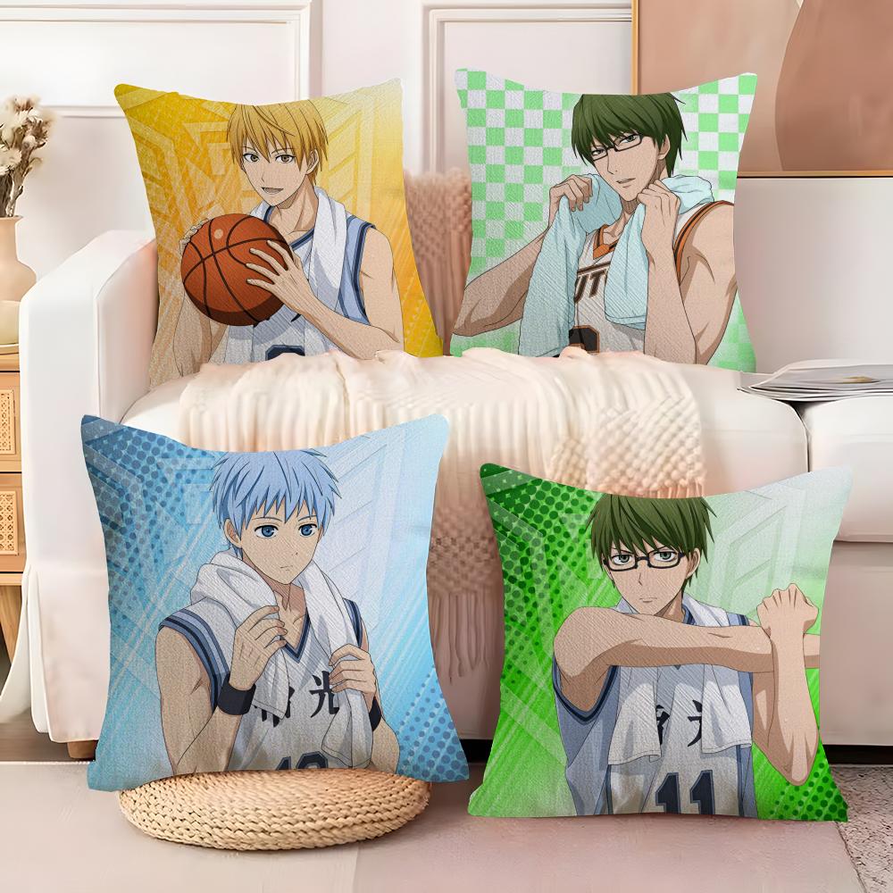 Hot Anime Comic K-Kurokos Basketball Pillow Case Sofa Living Room Bedroom Headboard Backrest Cushion Square Cushion