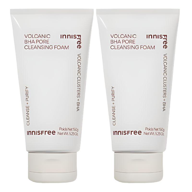 Innisfree Volcanic Pore BHA Cleansing Foam 150g × 2