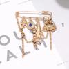New Multi-Functional Chain Tassel Brooches Adjustable Detachable Beaded Chain Pin Handmade Fixator Trouser Leg Women