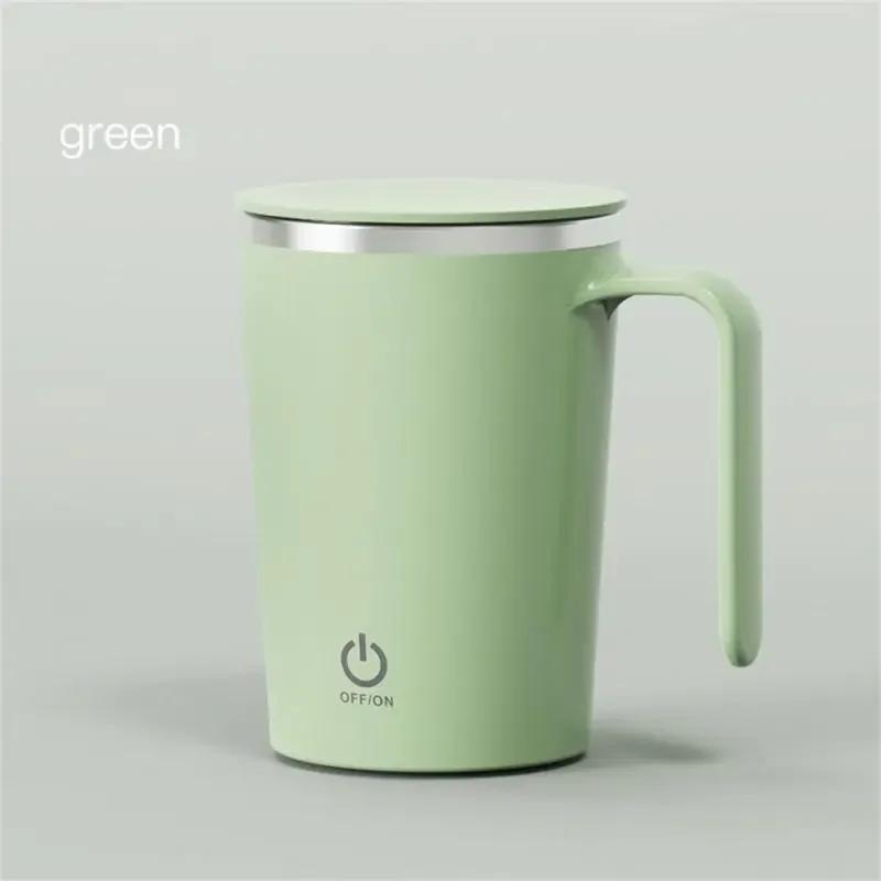 Automatic Stirring Cup Mug Rechargeable Portable Coffee Electric Stirring Stainless Steel Rotating Magnetic Home Drinking Tools