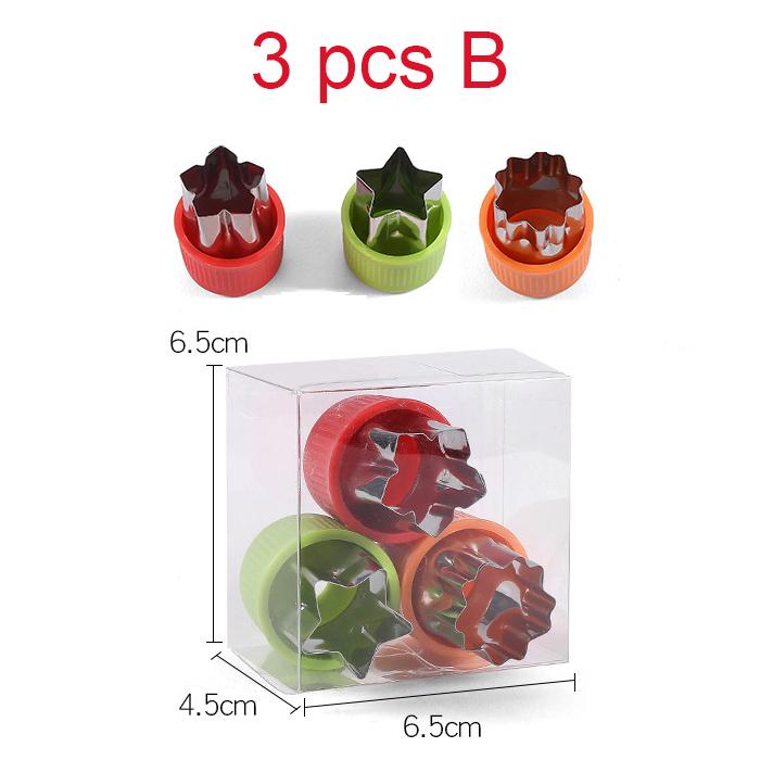 

Stainless Steel Vegetable Cutter Shapes Set for Kids Children DIY Mini Food Fruit Cutters Mold Kitchen Accessories