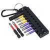 1 Set 10pcs 50mm  Cross Hex Screwdriver Bit W 60mm Screwdriver Bit Holder Plum Blossom Hand Screwdriver Power Accessories