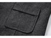 Herren Vintage Fischgräten-Tweedweste mit Pferdeketten-Detail