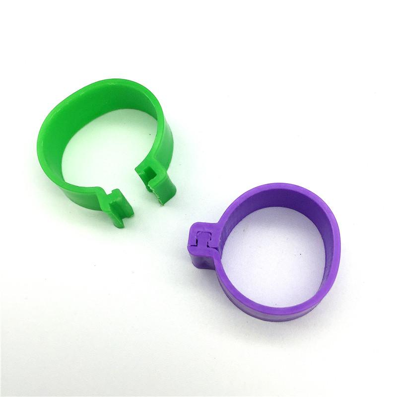 Chicken Foot Ring ID2.0cm Duck Turkey Poultry Identification Foot Rings Birds Feeding Equipment Animal Management Tool 1000 Pcs