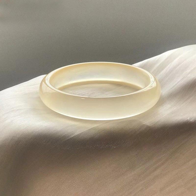 Natural Icy Species Jade Bracelet Fashionable Charm Emerald Bangle Jade Bracelet Women's Gift