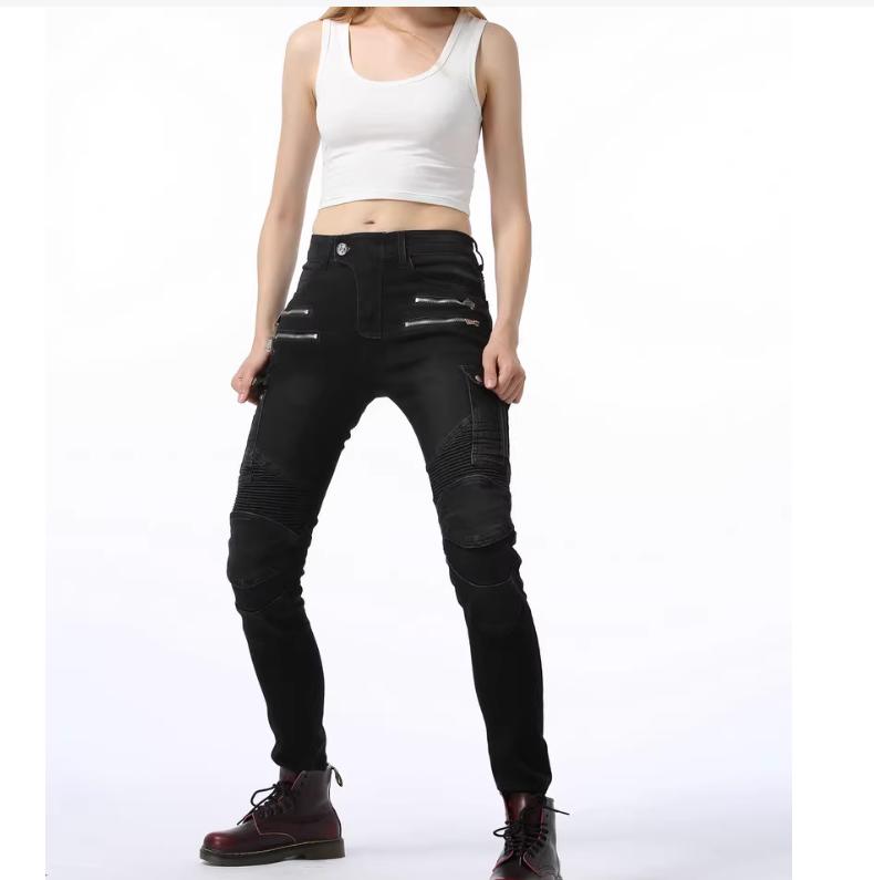 LOONG+BIKER+Women's Harley Style Jeans+Motorcycle Cycling Casual Motorcycle Racing Anti Drop Pants